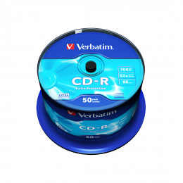 Диск CD-R Verbatim (43351) 700MB 50штук Незаписанный