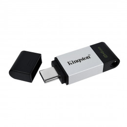 USB-накопитель Kingston DT80/64GB 64GB Type-C Серебристый