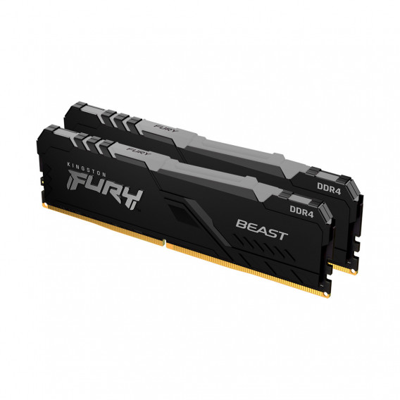 Комплект модулей памяти Kingston FURY Beast RGB KF430C15BBAK2/16 DDR4 16GB (Kit 2x8GB) 3000MHz