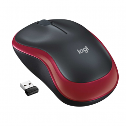 Мышь беспроводная Logitech M185 Red (красная