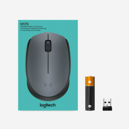 Мышь беспроводная Logitech M170 Grey (серая