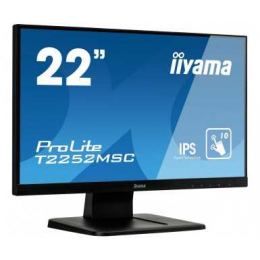 Монитор LCD 21,5'' 16:9 1920х1080 TN, nonGLARE, TOUCH, 250cd/m2, H170°/V160°, 1000:1, 12М:1, 16,7M Color, 2ms, VGA, DVI, HDMI, Tilt, Speakers, 3Y, Black