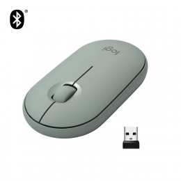 Мышь беспроводная Logitech Pebble M350 Eucalyptus (M/N: MR0075 / C-U0010)