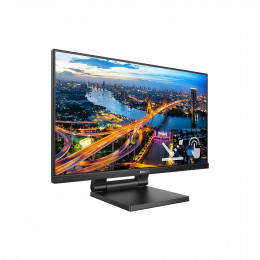 Монитор LCD 23.8'' [16:9] 1920х1080(FHD) IPS, nonGLARE, TOUCH, 75 Hz, 250 cd/m2, H178°/V178°, 1000:1, 50М:1, 16.7M, 4ms, VGA, HDMI, DP, USB-Hub, Height adj, Tilt, Speakers, 3Y, Black