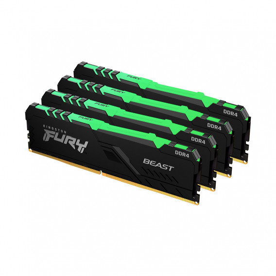 Комплект модулей памяти Kingston FURY Beast RGB KF436C18BBAK4/128 DDR4 128GB (Kit 4x32GB) 3600MHz