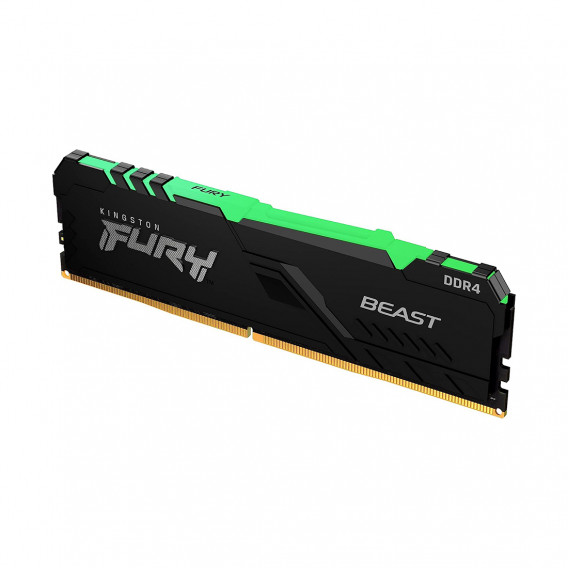 Модуль памяти Kingston FURY Beast Black RGB KF432C16BBA/16 DDR4 16GB 3200MHz