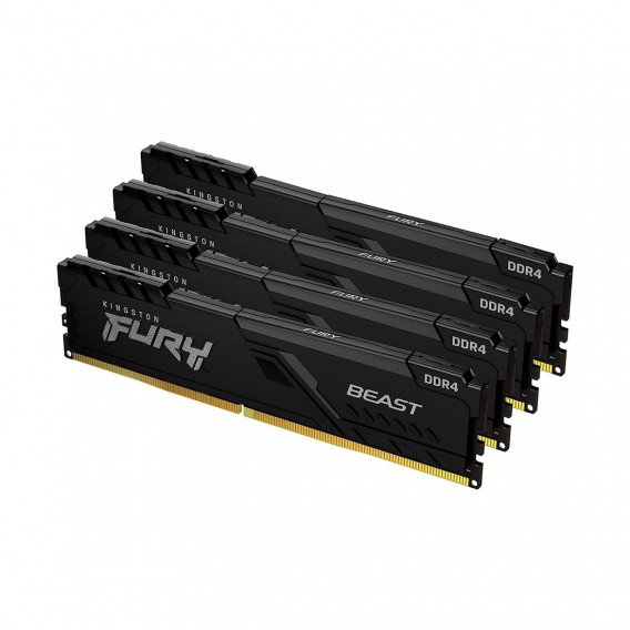 Комплект модулей памяти Kingston FURY Beast Black KF432C16BBK4/32 DDR4 32GB (Kit 4x8GB) 3200MHz