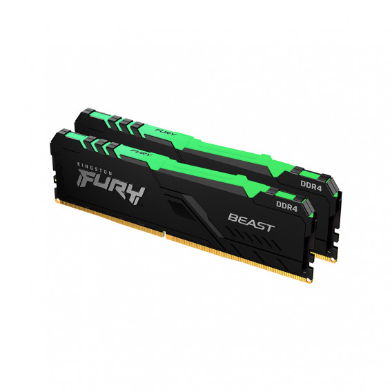 Комплект модулей памяти Kingston FURY Beast Black RGB KF432C16BBAK2/32 DDR4 32GB (Kit 2x16GB) 3200MH