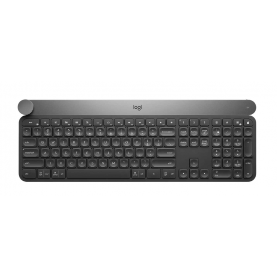 Клавиатура беспроводная Logitech Wireless Keyboard CRAFT (с диском управления, Bluetooth LE/приемник Unifying, встроенная перезаряжаемая батарея)