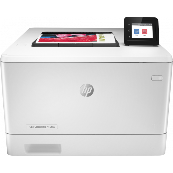 Принтер лазерный цветной HP W1Y45A Color LaserJet Pro M454dw Printer , 600 dpi, 27 ppm, NAND 256 MB, DRAM 512 MB , 1200Mhz, Duplex, USB+Ethernet+WiFi, tray 50+250 page, Duty cycle 50.000 pages