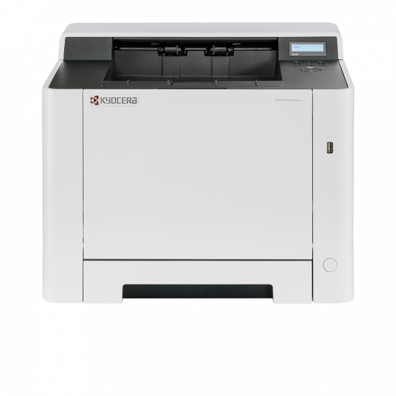 Принтер лазерный Kyocera ECOSYS PA2100cwx (A4), цветной, 1200x1200 dpi, 21 ppm, 512 MB, 800 MHz, tray 50+250 sheets, USB+Ethernet+Wi-Fi, Duplex, LCD, drum 100k, starter toner