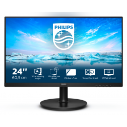 Монитор LCD 23.8'' [16:9] 1920х1080(FHD) VA, nonGLARE, 75 Hz, 250 cd/m2, H178°/V178°, 3000:1, 16.7M, 4ms, VGA, HDMI, Tilt, 3Y, Black