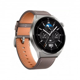 Смарт часы Huawei Watch GT 3 Pro ODN-B19 46mm Gray Leather Strap