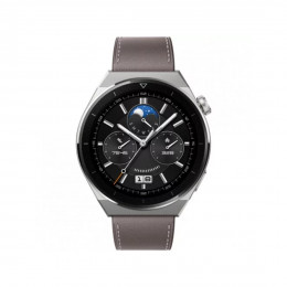 Смарт часы Huawei Watch GT 3 Pro ODN-B19 46mm Gray Leather Strap