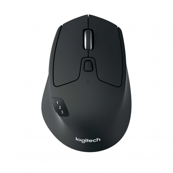 Мышь беспроводная Logitech M720 Triathlon (1000dpi, Bluetooth, 2.4 GHz/USB-ресивер (Logitech Unifying®), 8 кнопок, 1 батарея типа AA) (M/N: M-R0062 / C-U0007)