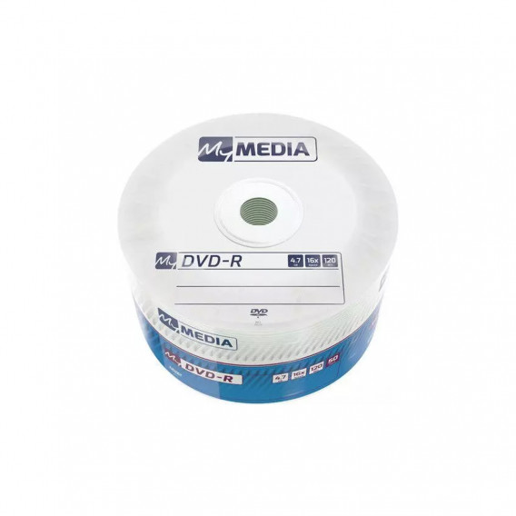 Диск DVD-R MyMedia (69202) 4.7GB 50штук Printable Незаписанный