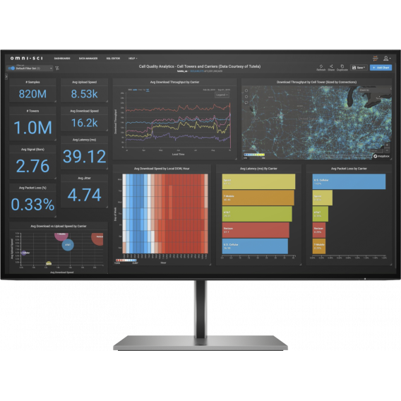 HP Monitor Z27q G3 27" IPS 2560 x 1440 /5ms/ DP/ DP-out/ HDMI 2.0/ USB-A 3.2 Gen1 х4/ USB-B x1/3 Year