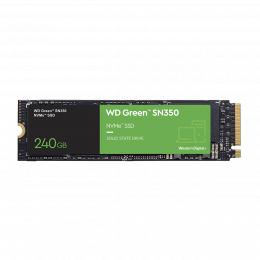 Твердотельный накопитель SSD WD Green SN350 NVMe WDS240G2G0C 240ГБ M2.2280 (TLC)