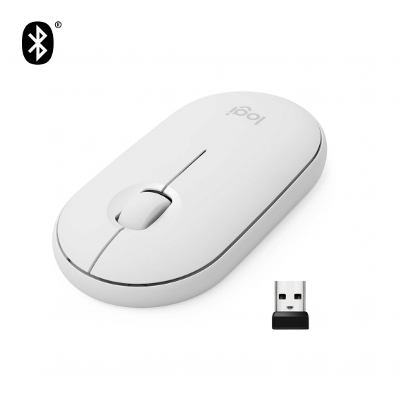 Мышь беспроводная Logitech Pebble M350 Off-White (M/N: MR0075 / C-U0010)