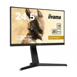 Монитор LCD 24.5'' [16:9] 1920х1080(FHD) IPS, nonGLARE, 400cd/m2, H178°/V178°, 1000:1, 80M:1, 16.7M, 0,4 ms, VGA, HDMI, DP, USB-Hub, Height adj, Pivot, Tilt, Swivel, Speakers, Swivel, 3Y, Black