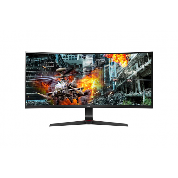 Монитор LCD 34'' [21:9] 2560х1080(UW-UXGA) AH-IPS, Curved, nonGLARE, 300cd/m2, H178°/V178°, 1000:1, 16.7M, 1ms, 2xHDMI, DP, Height adj, Tilt, Swivel, 2Y, Black-Red