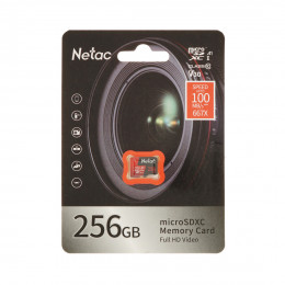 Карта памяти Netac NT02P500PRO-256G-S V30/A1/U3 256GB