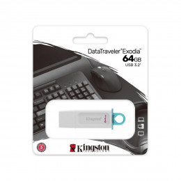 USB-накопитель Kingston KC-U2G64-5R 64GB Белый