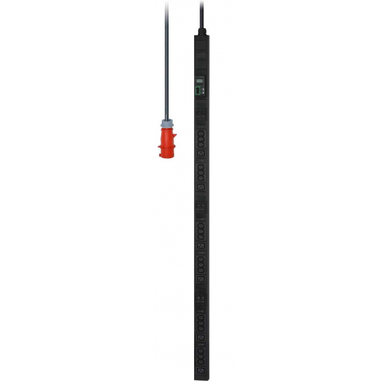 Easy PDU, с мониторингом, 0U, 400В, 32A, 3Ф, C13x18, С19x6, Вход IEC 309, 2м