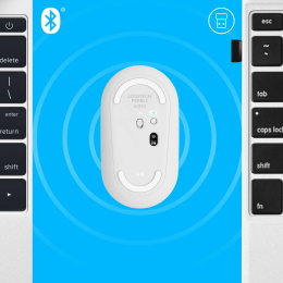 Мышь беспроводная Logitech Pebble M350 Off-White (M/N: MR0075 / C-U0010)