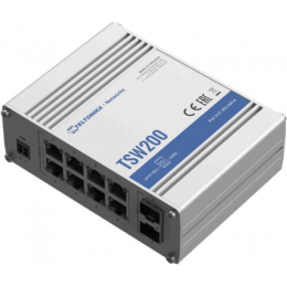 Неуправляемый  промышленный коммутатор арт. TSW200 /8 10/100/1000 2 SPF ports PoE+Switch  коммутатор