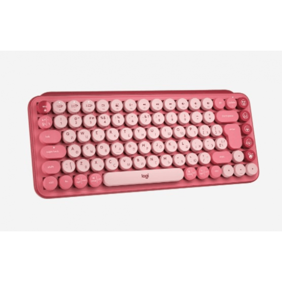 Клавиатура беспроводная Logitech POP KEYS, Heartbreaker Rose (M/N: YR0080/CU0021)